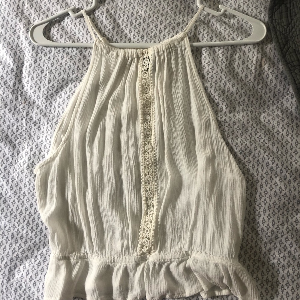 White crop top